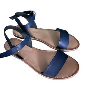 Chic Navy Blue Women's Sandals